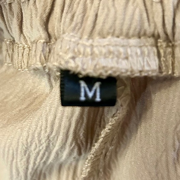 Women’s Wide Leg Tan Dress Pants, NEVER WORN, Size Medium - Picture 5 of 7